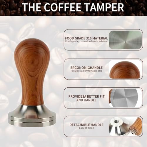 51mm Coffee Tamper Set 24PCS Espresso Accessories Kit