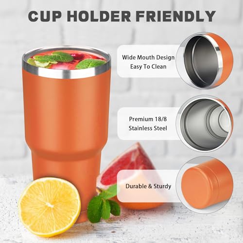 30 oz Tumbler with Lids and Straws
