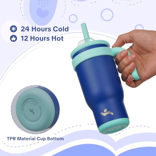18 oz Tumbler with Handle and Straw