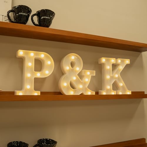 Rechargeable LED Letter Lights Sign Marquee Light Up Letters Sign for Night Light Wedding