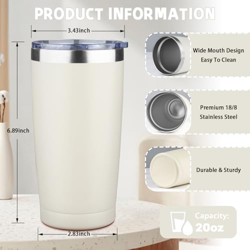 20 oz Tumbler with Lids and Straws