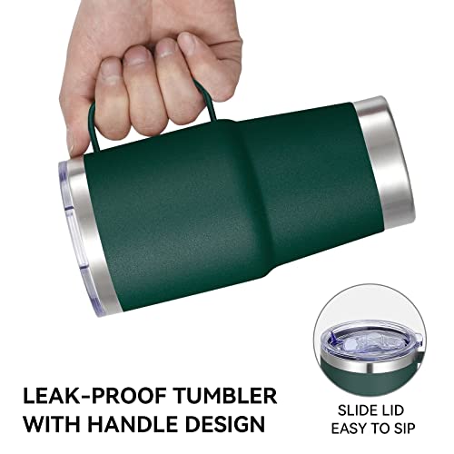 20 oz Tumbler with Handle Lid and Straw