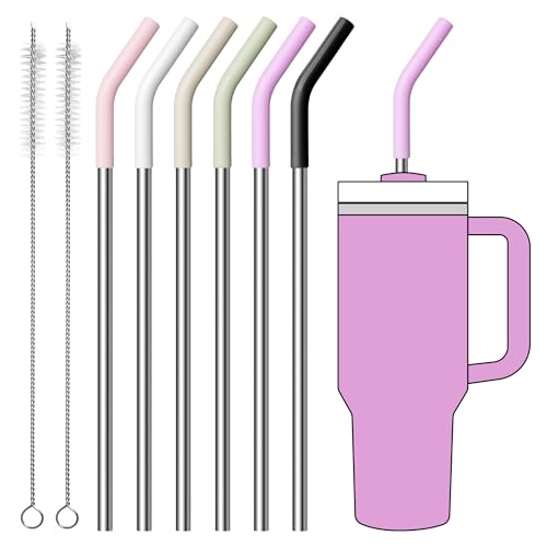 Metal Straws Reusable for 40 oz Simple Modern