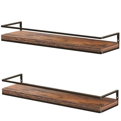 Floating Shelves Wall Mounted Set of 2 (2 Count)