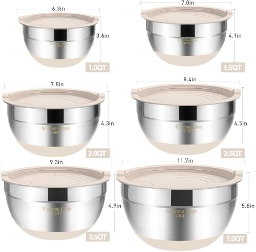 Mixing Bowls with Airtight Lids