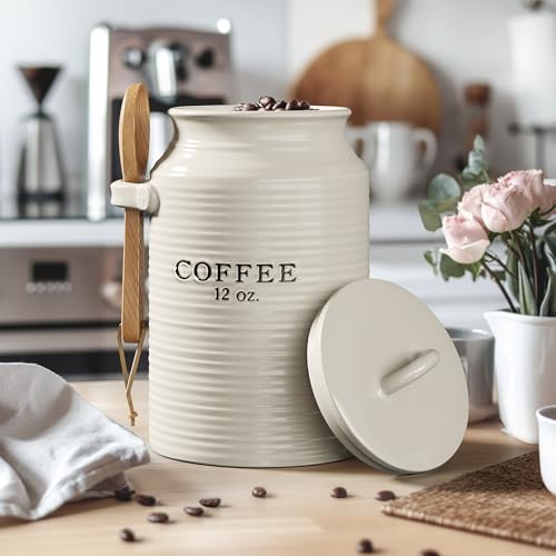 Ceramic Coffee Canister for Kitchen Counter