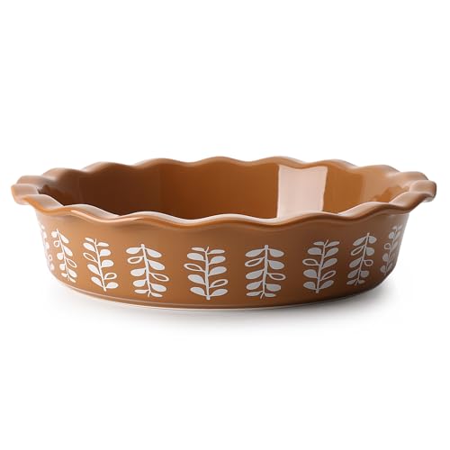 Porcelain Deep Fluted Pie Dish for Baking