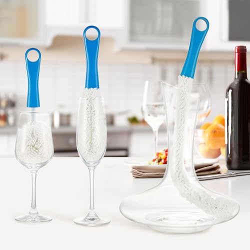 Wine Decanter Drying Stand with Rubber Coated Top to Prevent Scratches (5 Count)