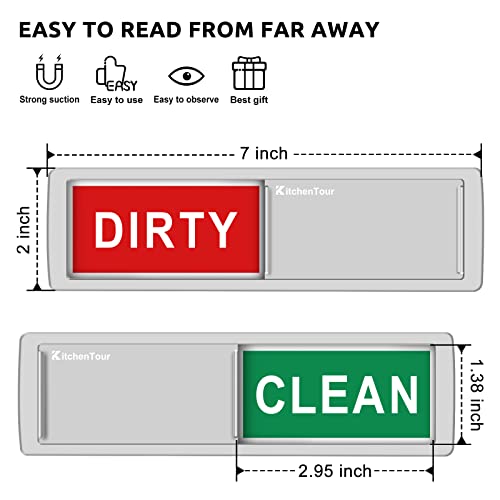 KitchenTour Clean Dirty Magnet for Dishwasher Upgrade Super Strong Magnet