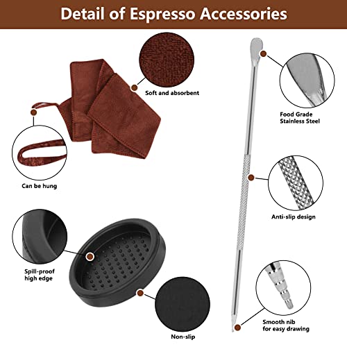 22 PCS Espresso Tamper Set 51mm Espresso Accessories Kit Barista Kit