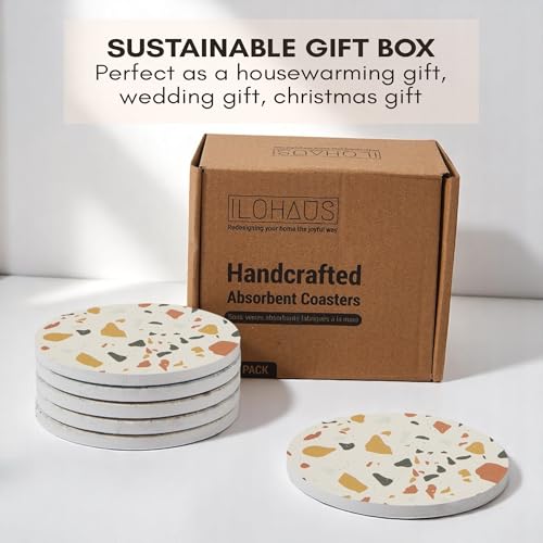 Terrazzo Coasters Set of 6 (6 Count)