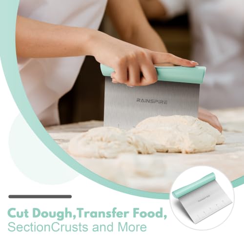 Multi Purpose Stainless Steel Bench Scraper Dough Blender & Pastry Cutter