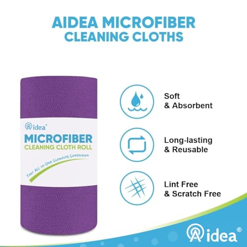 Microfiber Cleaning Cloth Roll (50 Count)