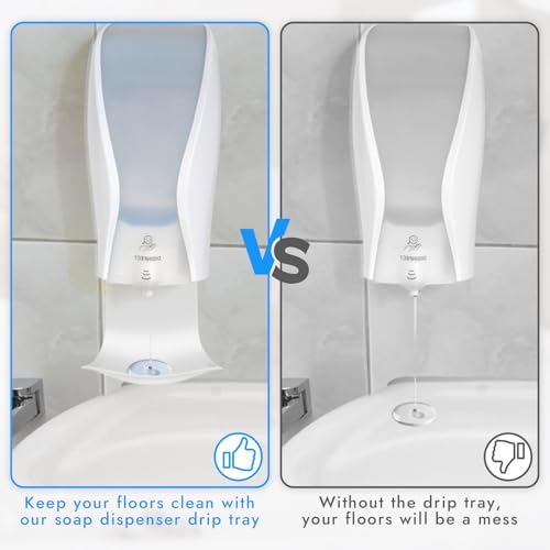 2PCS Dispenser Drip Tray Wall Mount Soap Dispenser Bracket