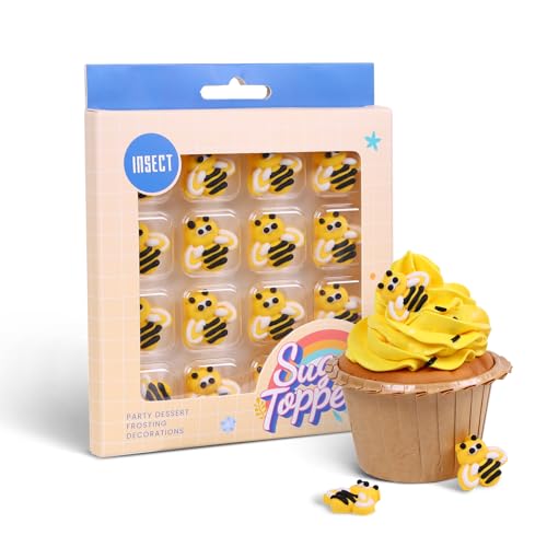 Edible Bees Cake Decorations (16 Count)