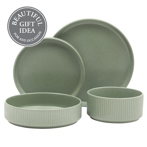 Deerfield 16 Piece Stoneware Dinnerware Set