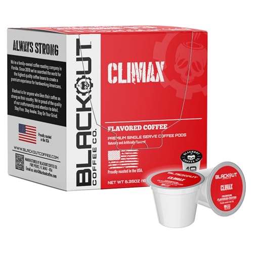 Blackout Coffee Climax Flavored Coffee Pods (18 Count)