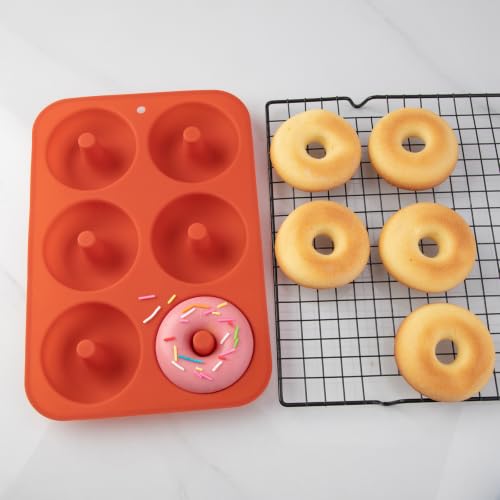 Non Stick Silicone Donut Pan 3Pack (3.5 Count)