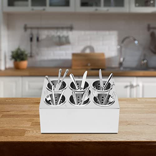Stainless Steel Flatware Utensil Holder
