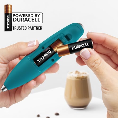 Powerful Milk Frother Wand With Duracell Batteries