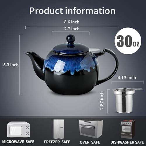 Tea Pot with Infuser for Loose Tea