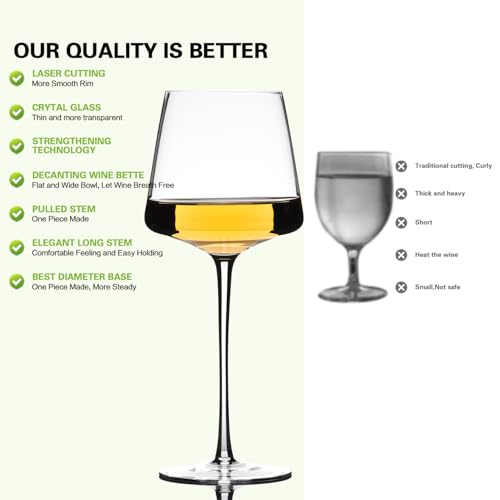 25oz Red Wine Glasses Set of 4 (4 Count)