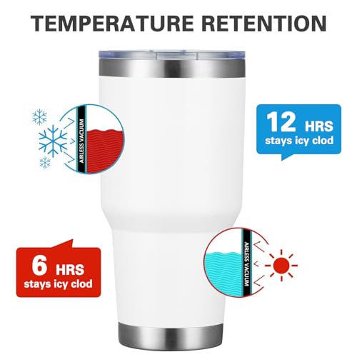 30oz Insulated Tumbler With Lids and Straws (8 Count)