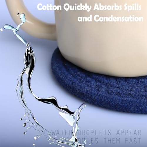4.8" Drink Cotton Coasters Set of 2 (2 Count)