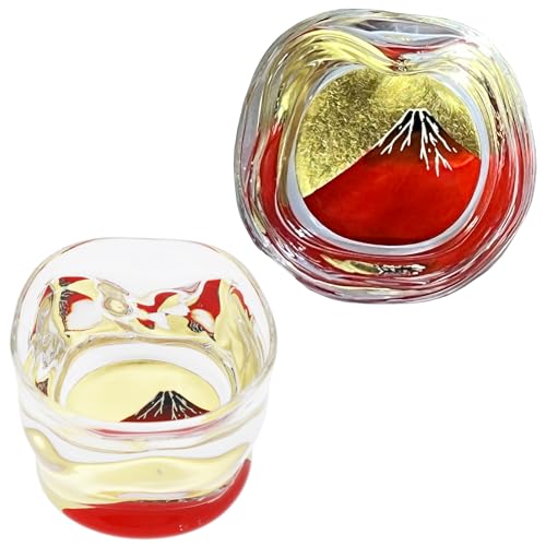 Red Fuji sake cup