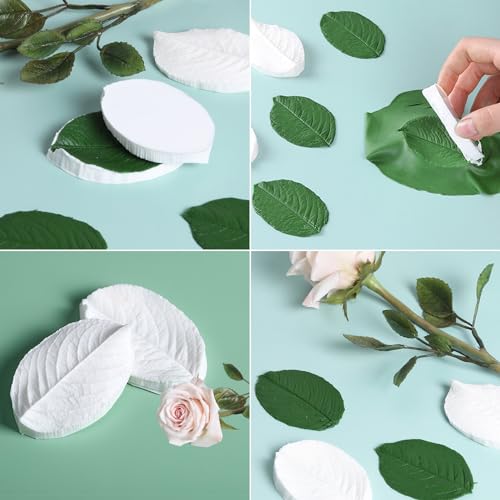 31Pcs Austin Rose Cutter Set Rose Petals Silicone Fondant Mould Veining Petal Sugar Flower Making Tool