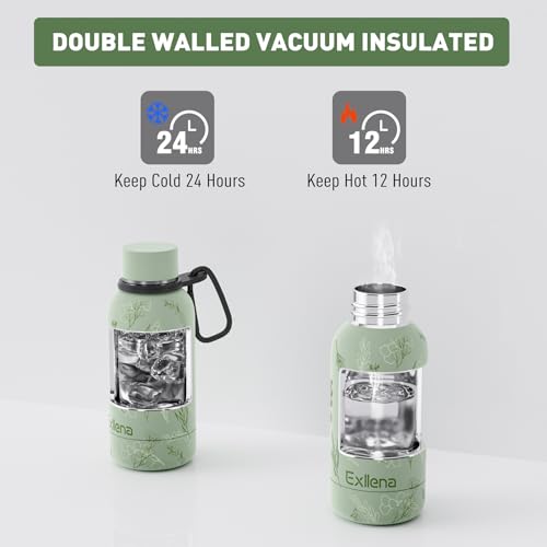 Small Water Bottle 12oz with Clip