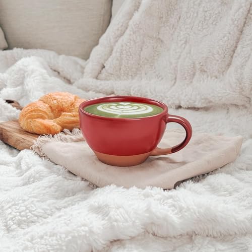 Ceramic Latte Art Mug With Saucer