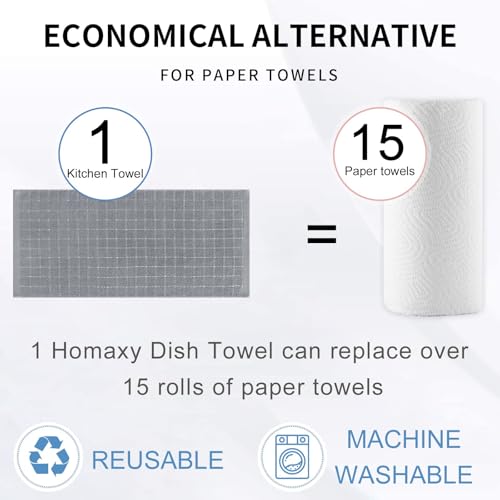 100% Cotton Terry Kitchen Towels (8 Count)