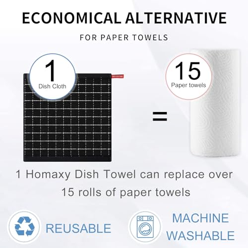 100% Cotton Terry Kitchen Dish Cloths (12 Count)