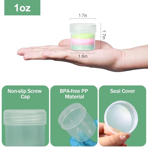 TSA Approved Wide Mouth Travel Size Containers (8 Count)