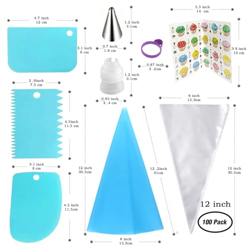 Piping Bags and Tips Set