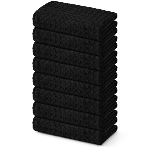 Microfiber Waffle Weave Kitchen Towels (8 Count)