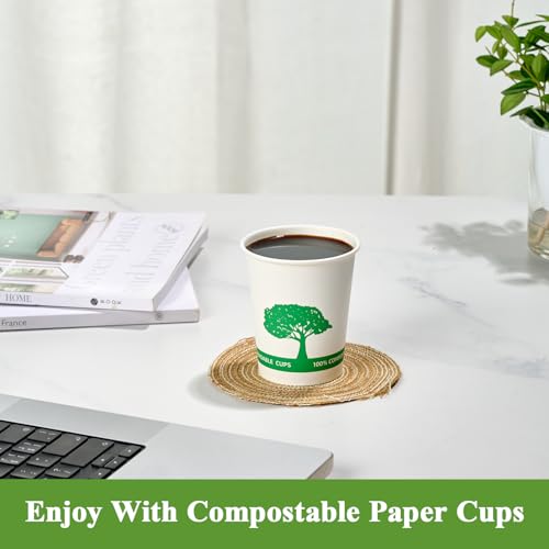 400 Pack Compostable Paper Cups (400 Count)