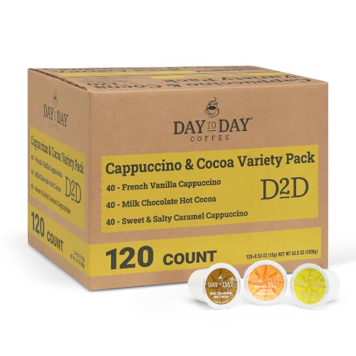Day To Day Cappuccino and Hot Cocoa Pods (120 Count)