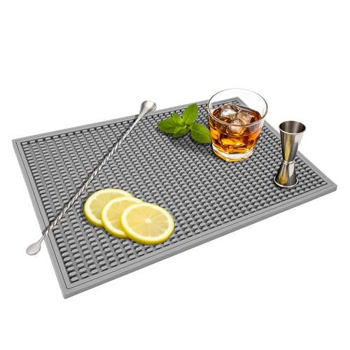 Bar Mat Premium 18"X12" Rubber Bar Mats for Countertop