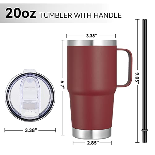 20 oz Insulated Travel Coffee Mugs Set of 12 (12 Count)
