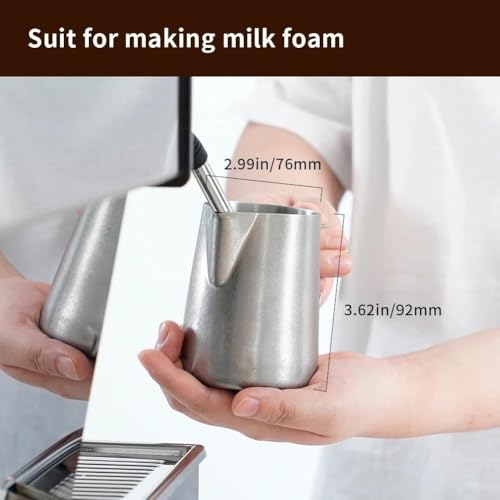 12oz Milk Frothing Pitcher Stainless Steel Espresso Steaming Jug