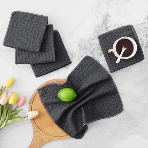 Microfiber Waffle Weave Kitchen Dish Cloths (12 Count)