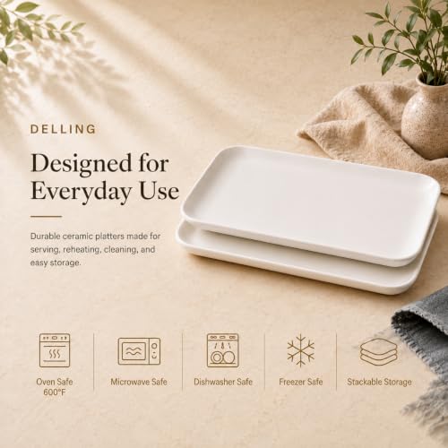 18 Inch Large Serving Platter Set of 2 (3 Count)