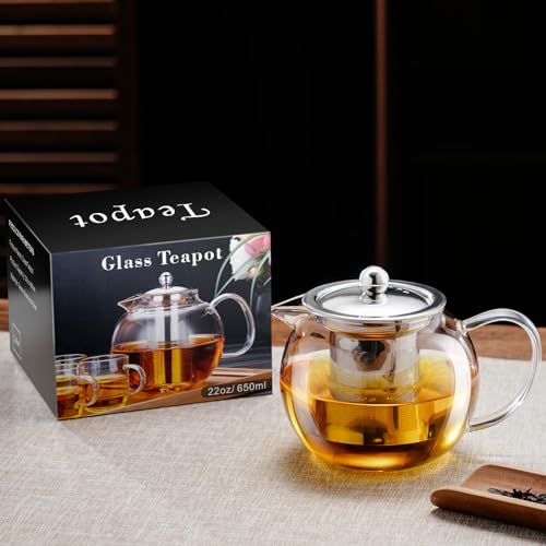Glass Teapot Stovetop 22 OZ