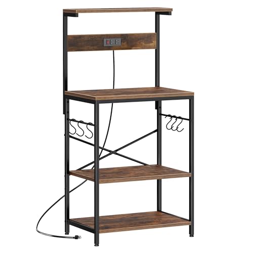 Kitchen Bakers Rack with Power Outlet