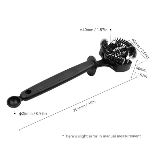 Espresso Coffee Machine Cleaning Brush Espresso Group Head Cleaning Brush Detachable 360°Nylon Bristles Espresso Machine Cleaning Tool V2 51mm