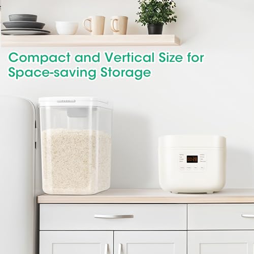 Rice Flour Storage Container with Automatic Flip