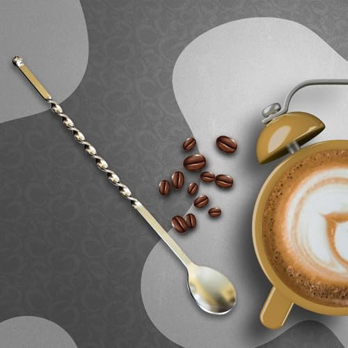11.5 Inch Stainless Steel Bar Spoon with Swirl Stem for Coffee