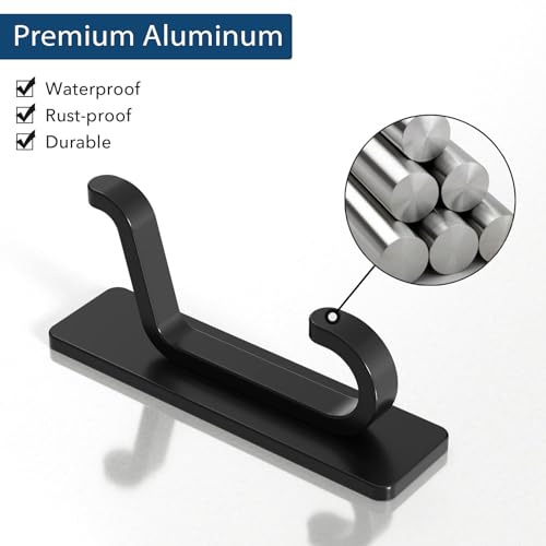 Wall Hooks for Coat and Towel (6 Count)